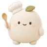 Mochi avatar wearing a chef hat